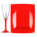 Hard Disposable TableWare Red